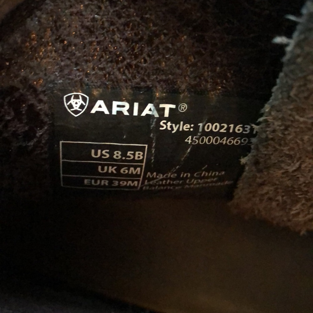 Ariat Dutchess Western Cowboy Fringe Boot Women’s 8.5 B Side Zip Booties - Picture 5 of 6